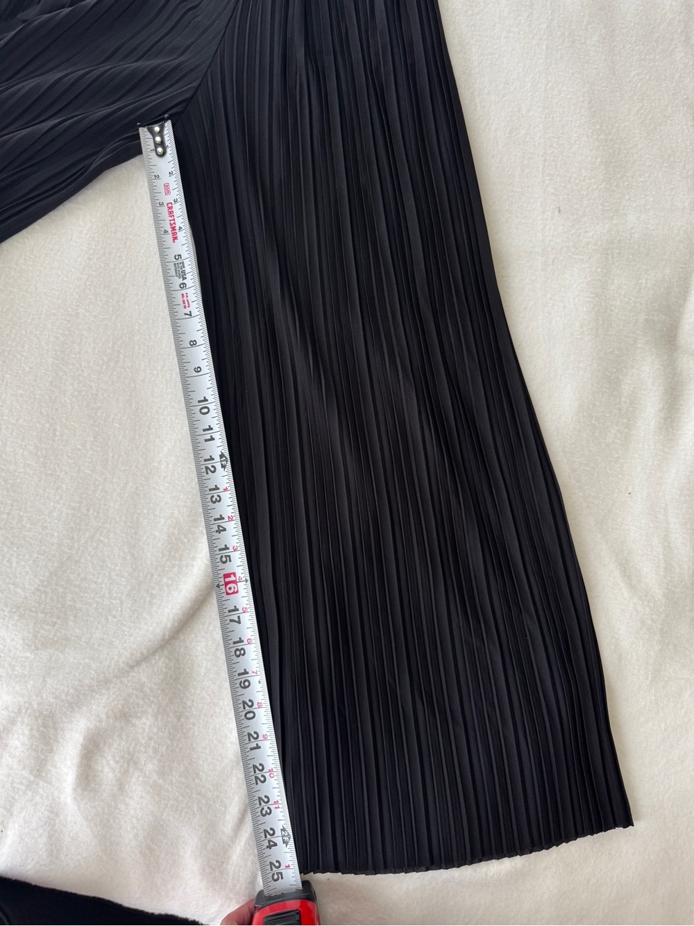 Vintage New Mix Pleated Wide Leg Pants Black Size 2 NWT tie waist classic career - Picture 7 of 9